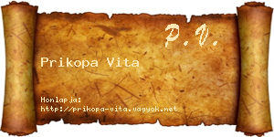 Prikopa Vita névjegykártya